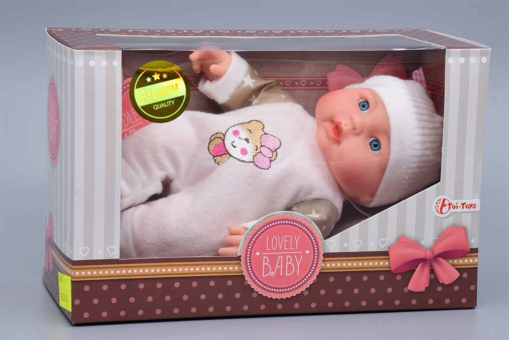 Schlafende Babypuppe "Lovely Baby" 23 cm