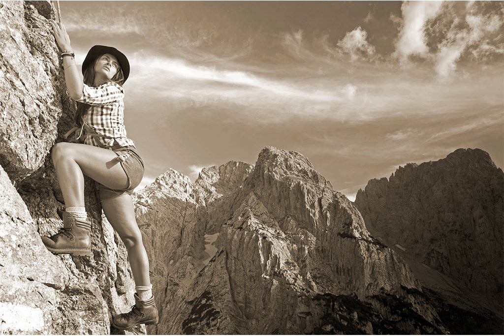 Leinenbild "Kaiserblick" Sepia