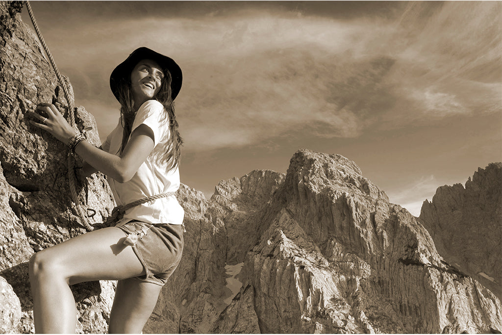 Leinenbild "Augenblicke" Sepia