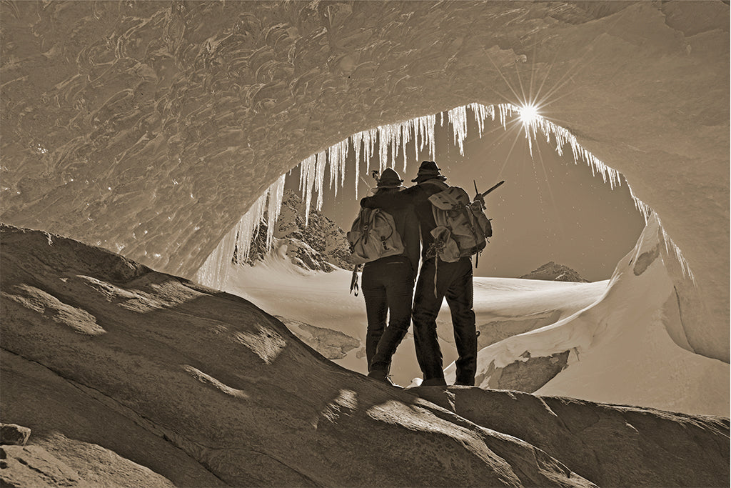 Leinenbild "Stilles Glück" Sepia
