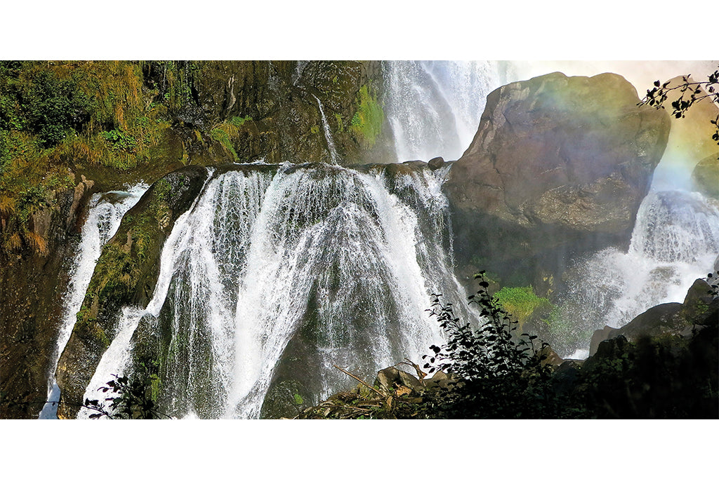Leinenbild Panorama "Urwasser" Farbe