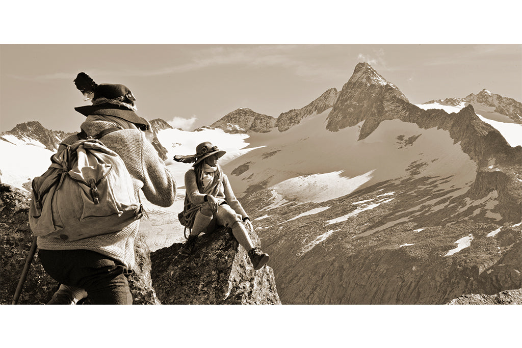 Leinenbild Panorama Spruch "Harmonie" Sepia