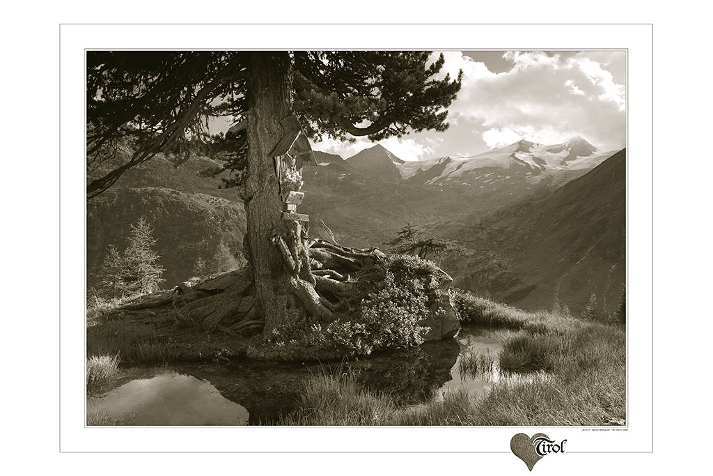 Poster "Andacht" Sepia