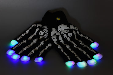 Skelett Handschuhe mit LED Licht 1 Paar