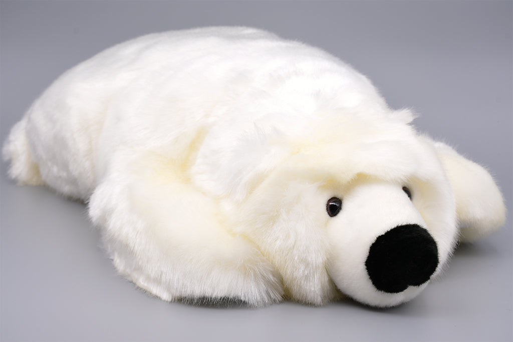 Plüsch Eisbär liegend weiß 56 cm Länge
